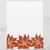 Waterverf Winter Poinsettia Flyer (Voorkant)