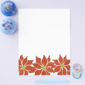 Waterverf Winter Poinsettia Flyer (Enkel)