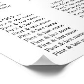 Waterverf Winter Poinsettia & Green Pine Tree Poster (Hoek)