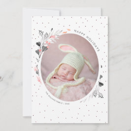 Waterverf Winter Prettige feestdagen Feestdagenkaart