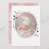 Waterverf Winter Prettige feestdagen Feestdagenkaart (Voorkant / Achterkant)