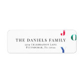 Waterverf Winter Red Joy Etiket (Voorkant)