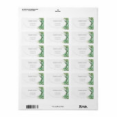 Waterverf Winter Scene Artistic Tree Etiket (Full Sheet)