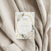 Waterverf Winter Sneeuw Lijst Trouwfeest Kaart