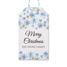 Waterverf Winter Sneeuwvlok Vrolijk Kerstfeest