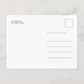 Waterverf Winter Snow Bird Jay Uitnodiging Briefkaart (Achterkant)