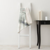 Waterverf Winter Snow Frost Chickadee Bird Sherpa Deken (In situ)