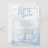 Waterverf Winter Trees Kaart (Voorkant)