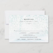 Waterverf Winter Weddenschap RSVP Kaartje (Voorkant)