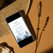 Waterverf Winter Wonderland Baby shower Kaart