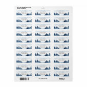 Waterverf Winter Wonderland, bos Etiket (Full Sheet)