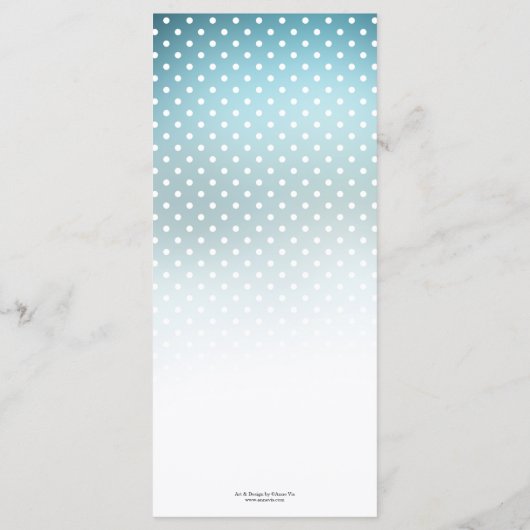 Waterverf Winter Wonderland Kerstmenu Menu (Achterkant)