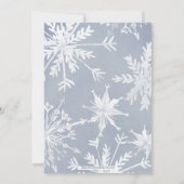 Waterverf Winter Wonderland repetitief diner Kaart (Achterkant)