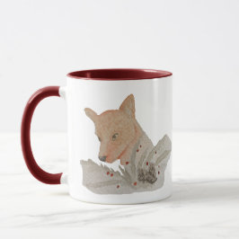 Waterverf Winter Woodland Fox Mok