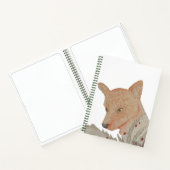 Waterverf Winter Woodland Fox Notitieboek (Binnen)