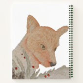 Waterverf Winter Woodland Fox Notitieboek (Achterkant)