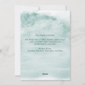 Waterverf Winter Woodland Kerstdeer Feestdagenkaart (Achterkant)