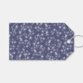 Waterverf Winter Woodland Merry Kerstry Cadeaulabel (Voorkant (Horizontaal))