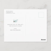 Waterverf Winter Wreath Flat Holiday Briefkaart (Achterkant)