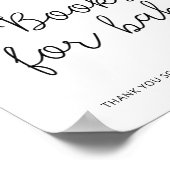 Waterverf winterautomerken voor baby poster (Hoek)