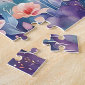 Waterverf Winterbergen Boho Esthetische Puzzel Legpuzzel (Zijkant)