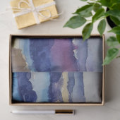 Waterverf winterbergen - losbladig weefselpapier tissuepapier (Geschenk)