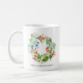 Waterverf Winterberry Holly en Juniper Christmas Koffiemok (Links)