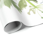 Waterverf Winterberry Holly kerstpatroon Cadeaupapier (Rol Hoek)