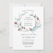 Waterverf winterbessen Botanische reuzenweduwen Kaart (Voorkant)