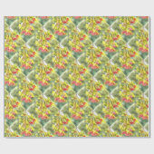 Waterverf winterbessen cadeaupapier (Vlak)