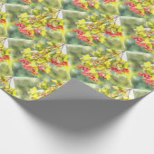 Waterverf winterbessen cadeaupapier (Hoek)