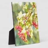 Waterverf winterbessen fotoplaat (Zijkant)