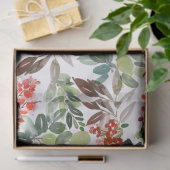 Waterverf Winterbessen & Groene Kerstmis Tissuepapier (Geschenk)