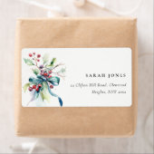 Waterverf Winterbessen Kersttoespraak Etiket (Insitu)