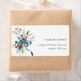 Waterverf Winterbessen Kersttoespraak Etiket