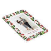 Waterverf Winterbessen Vrolijk Kerstfeest Foto Magneet (Rechterzijde)