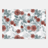 Waterverf Winterblad Inpakpapier Vel (Voorkant)