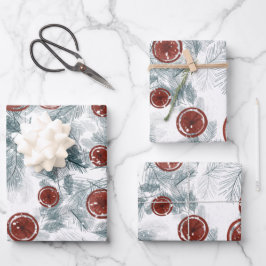 Waterverf Winterblad Inpakpapier Vel