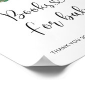 Waterverf winterboeken voor baby poster (Hoek)