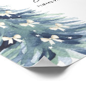 Waterverf winterbomen baby ' s zijn zoete posters (Hoek)