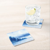 Waterverf Winterbomen op herbruikbaar Kartonnen Onderzetters (Insitu)