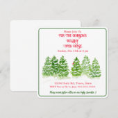 Waterverf winterbomen PERSONALISEREN G Kaart (Voorkant / Achterkant)