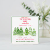 Waterverf winterbomen PERSONALISEREN G Kaart (Staand voorkant)