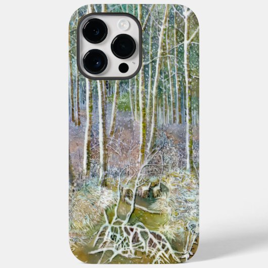 waterverf winterbos Case-Mate iPhone case (Achterkant)