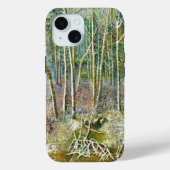 waterverf winterbos Case-Mate iPhone case (Achterkant)
