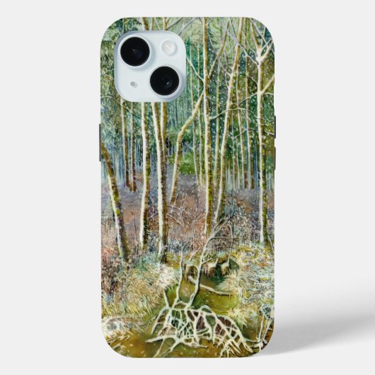 waterverf winterbos Case-Mate iPhone case (Achterkant)