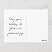 Waterverf Winterbos Eenvoudige Bomen Briefkaart (Achterkant)