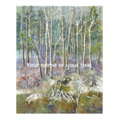 waterverf winterbos foto afdruk (Voorkant)