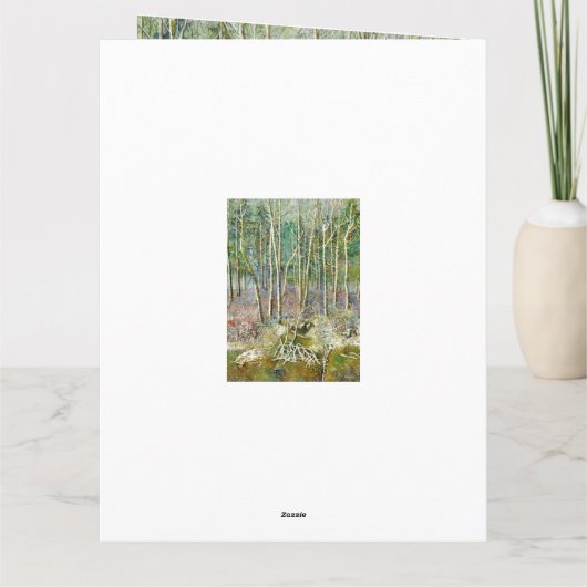 waterverf winterbos kaart (Achterkant)