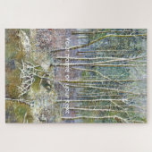 waterverf winterbos legpuzzel (Horizontaal)